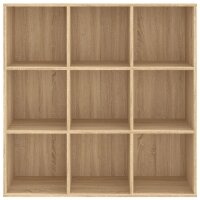 vidaXL B&uuml;cherregal Sonoma-Eiche 98x30x98 cm Holzwerkstoff