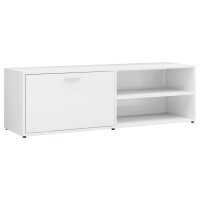 vidaXL TV-Schrank Hochglanz-Wei&szlig; 120x34x37 cm Holzwerkstoff