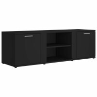 vidaXL TV-Schrank Schwarz 120x34x37 cm Holzwerkstoff