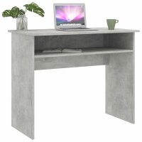 vidaXL Schreibtisch Betongrau 90x50x74 cm Holzwerkstoff