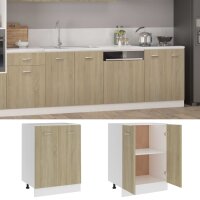 vidaXL Unterschrank Sonoma-Eiche 60x46x81,5 cm Holzwerkstoff