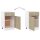 vidaXL Schubunterschrank Sonoma-Eiche 50x46x81,5 cm Holzwerkstoff