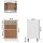 vidaXL Schubunterschrank Sonoma-Eiche 50x46x81,5 cm Holzwerkstoff
