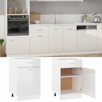 vidaXL Schubunterschrank Hochglanz-Weiß 50x46x81,5...