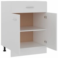 vidaXL Schubunterschrank Wei&szlig; 60x46x81,5 cm Holzwerkstoff