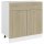 vidaXL Schubunterschrank Sonoma-Eiche 80x46x81,5 cm Holzwerkstoff