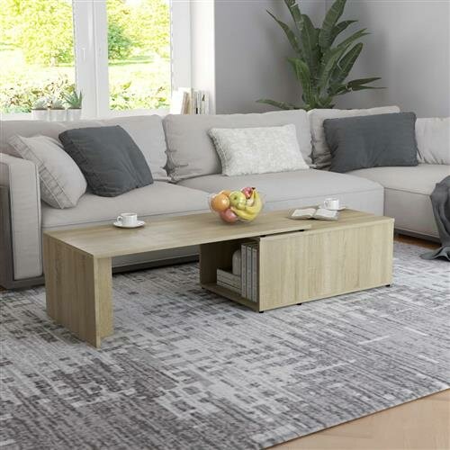 vidaXL Couchtisch Sonoma-Eiche 150x50x35 cm Holzwerkstoff