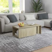 vidaXL Couchtisch Sonoma-Eiche 150x50x35 cm Holzwerkstoff