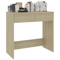 vidaXL Schreibtisch Sonoma-Eiche 80x40x75 cm Holzwerkstoff