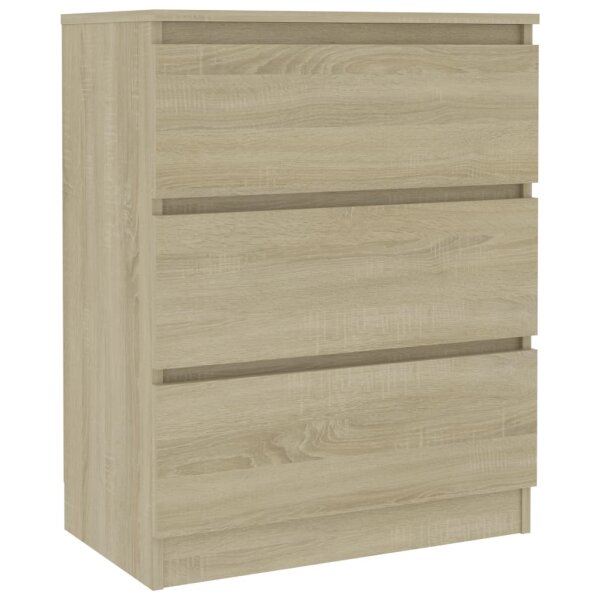 vidaXL Sideboard Sonoma-Eiche 60x35x76 cm Holzwerkstoff