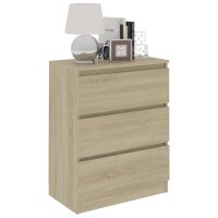 vidaXL Sideboard Sonoma-Eiche 60x35x76 cm Holzwerkstoff