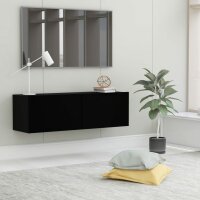 vidaXL TV-Schrank Schwarz 100x30x30 cm Holzwerkstoff