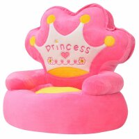 WOWONA Pl?sch-Kindersessel Prinzessin Rosa