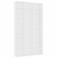 vidaXL CD-Schrank Wei&szlig; 102x16x177,5 cm Holzwerkstoff