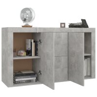 vidaXL Sideboard Betongrau 120x36x69 cm Holzwerkstoff