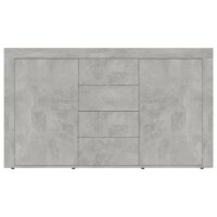 vidaXL Sideboard Betongrau 120x36x69 cm Holzwerkstoff