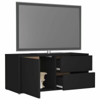 vidaXL TV-Schrank Schwarz 80x34x36 cm Holzwerkstoff