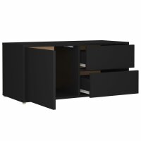 vidaXL TV-Schrank Schwarz 80x34x36 cm Holzwerkstoff