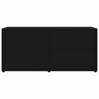 vidaXL TV-Schrank Schwarz 80x34x36 cm Holzwerkstoff