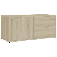 vidaXL TV-Schrank Sonoma-Eiche 80x34x36 cm Holzwerkstoff