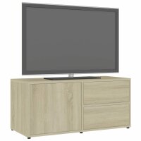 vidaXL TV-Schrank Sonoma-Eiche 80x34x36 cm Holzwerkstoff