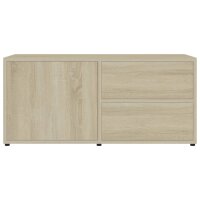 vidaXL TV-Schrank Sonoma-Eiche 80x34x36 cm Holzwerkstoff