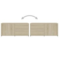 vidaXL TV-Schrank Sonoma-Eiche 80x34x36 cm Holzwerkstoff