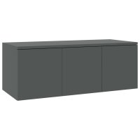 vidaXL TV-Schrank Grau 80x34x30 cm Holzwerkstoff