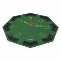vidaXL 8-Spieler Poker Tischauflage Faltbar 4-fach...
