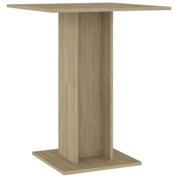 vidaXL Bistrotisch Sonoma-Eiche 60x60x75 cm Holzwerkstoff