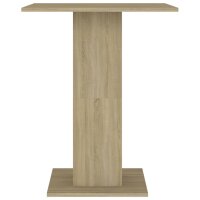 vidaXL Bistrotisch Sonoma-Eiche 60x60x75 cm Holzwerkstoff