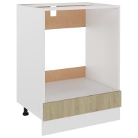 vidaXL Herdumbauschrank Sonoma-Eiche 60x46x81,5 cm Holzwerkstoff