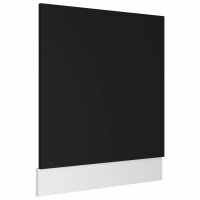 vidaXL Geschirrspülerblende Schwarz 59,5x3x67 cm...