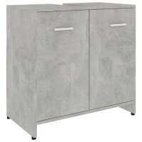 vidaXL Badezimmerschrank Betongrau 60x33x61 cm Holzwerkstoff