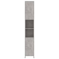 vidaXL Badezimmerschrank Betongrau 30x30x183,5 cm Holzwerkstoff