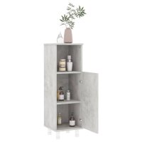 vidaXL Badezimmerschrank Betongrau 30x30x95 cm Holzwerkstoff