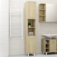 vidaXL Badezimmerschrank Sonoma-Eiche 30x30x179 cm...