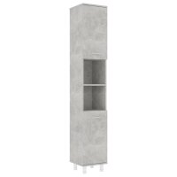 vidaXL Badezimmerschrank Betongrau 30x30x179 cm...