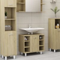 vidaXL Badezimmerschrank Sonoma-Eiche 60x32x53,5 cm...