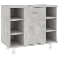 vidaXL Badezimmerschrank Betongrau 60x32x53,5 cm...