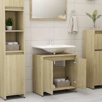 vidaXL Badezimmerschrank Sonoma-Eiche 60x33x61 cm Holzwerkstoff