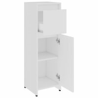 vidaXL Badezimmerschrank Wei&szlig; 30x30x95 cm Holzwerkstoff