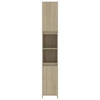 vidaXL Badezimmerschrank Sonoma-Eiche 30x30x183,5 cm Holzwerkstoff