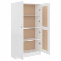 vidaXL B&uuml;cherschrank Wei&szlig; 82,5x30,5x150 cm Holzwerkstoff