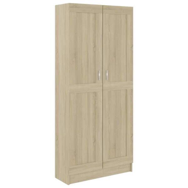 vidaXL B&uuml;cherschrank Sonoma-Eiche 82,5x30,5x185,5 cm Holzwerkstoff