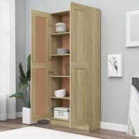 vidaXL B&uuml;cherschrank Sonoma-Eiche 82,5x30,5x185,5 cm Holzwerkstoff