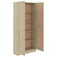 vidaXL B&uuml;cherschrank Sonoma-Eiche 82,5x30,5x185,5 cm Holzwerkstoff