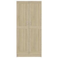 vidaXL B&uuml;cherschrank Sonoma-Eiche 82,5x30,5x185,5 cm Holzwerkstoff