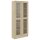 vidaXL Vitrinenschrank Sonoma-Eiche 82,5x30,5x185,5 cm Holzwerkstoff