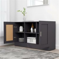 vidaXL Sideboard Grau 120x30,5x70 cm Holzwerkstoff